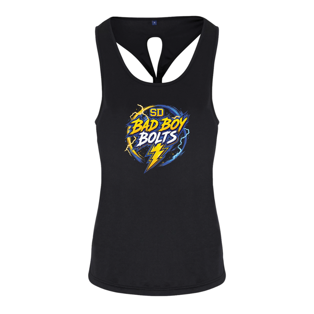 SD Bolt Women's Knot Back Tank Top