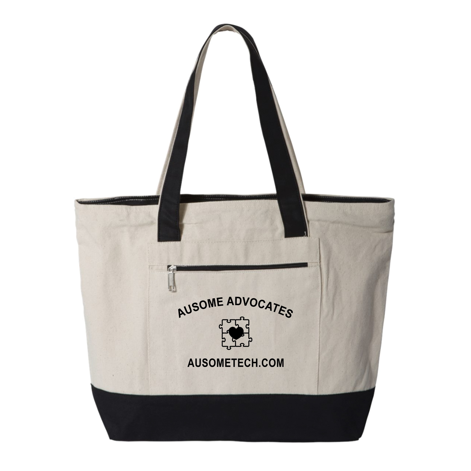 Zippered Tote Bag