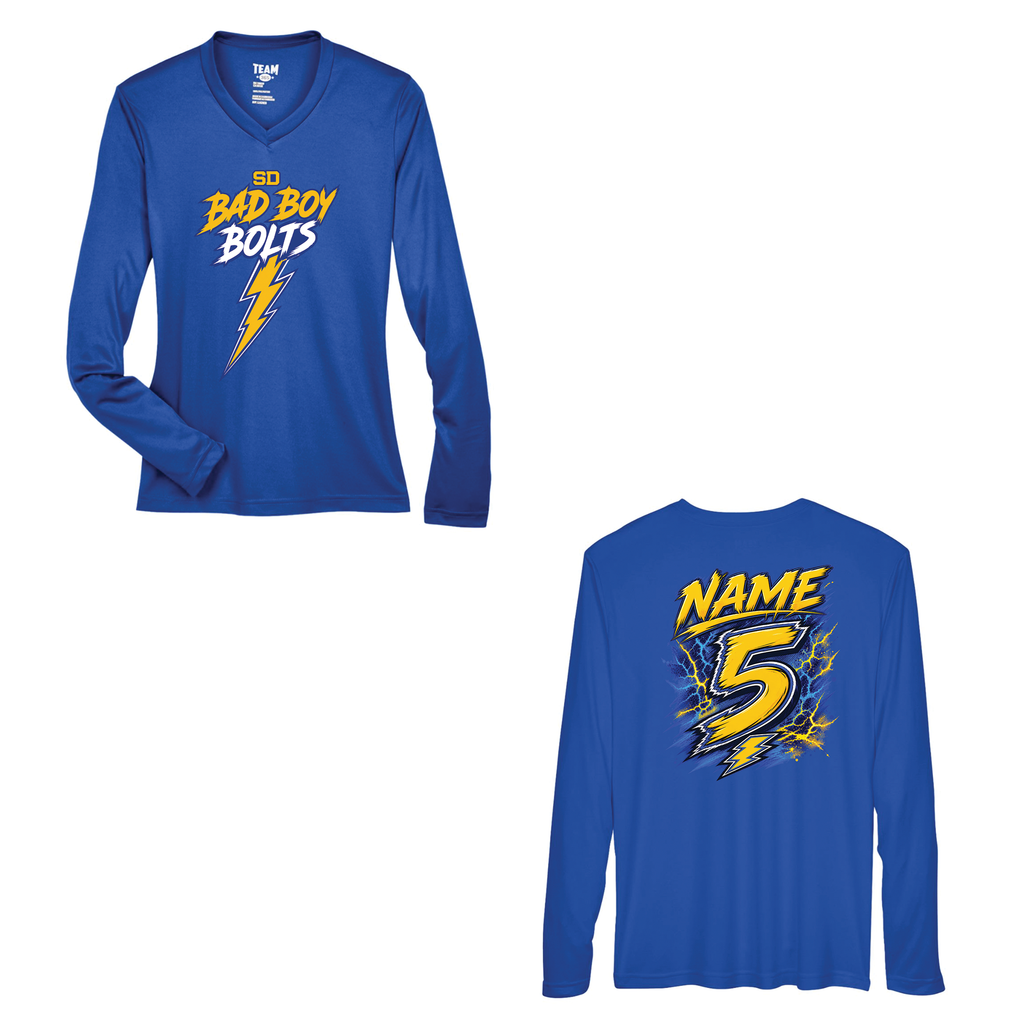 SD Bolt Women's Performance Shirt - Customizable Back