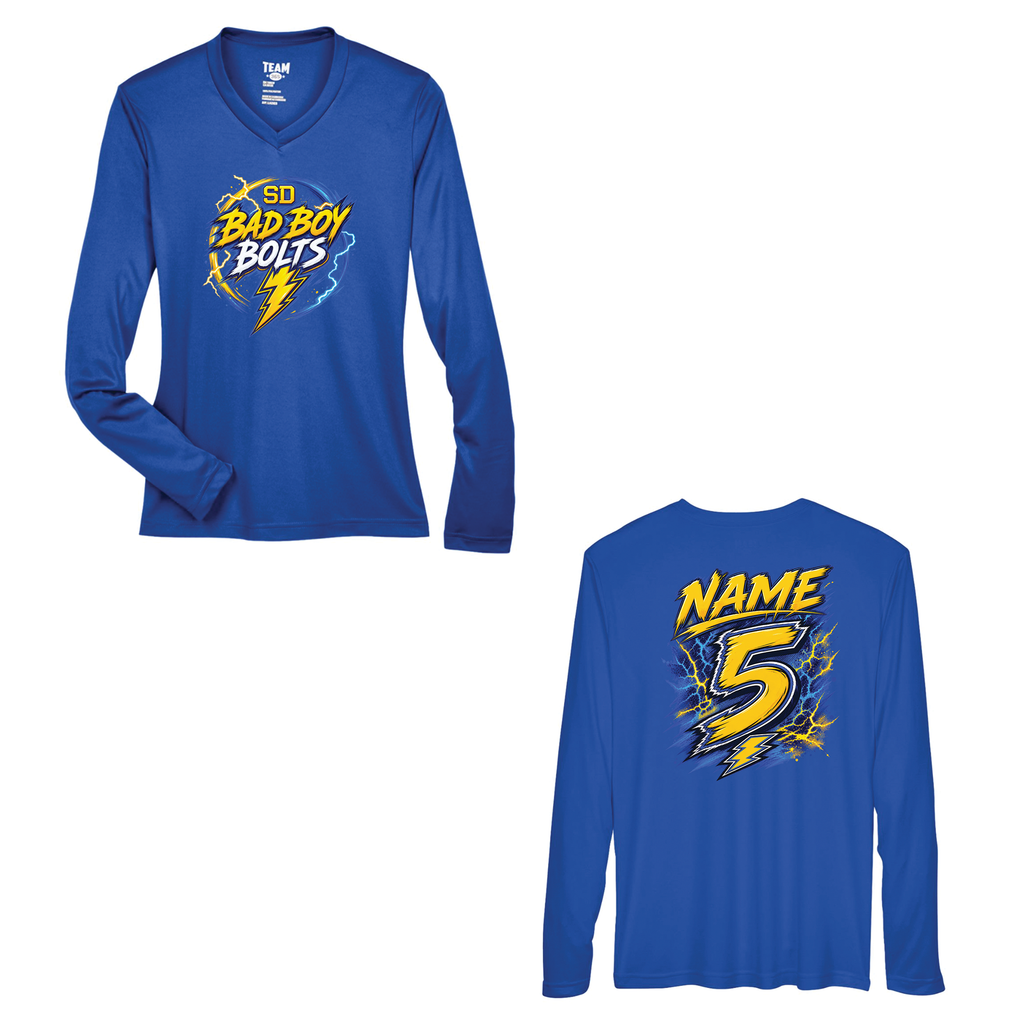 SD Bolt Women's Performance Shirt - Customizable Back