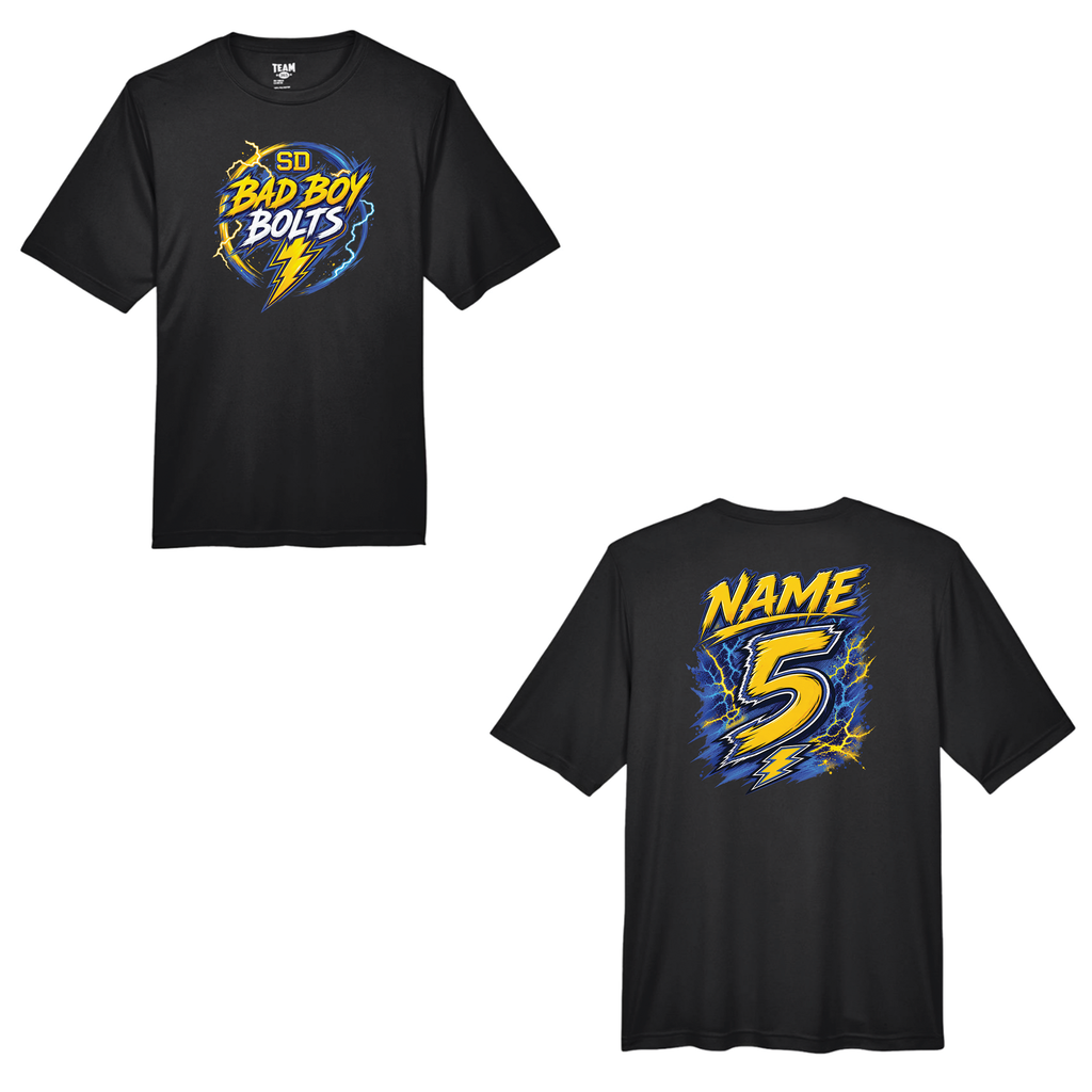 SD Bolt Men's Performance Short Sleeve - Customizable Back